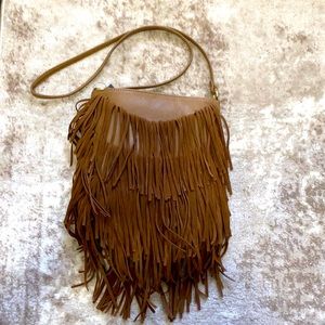 INC Fringe Crossbody
